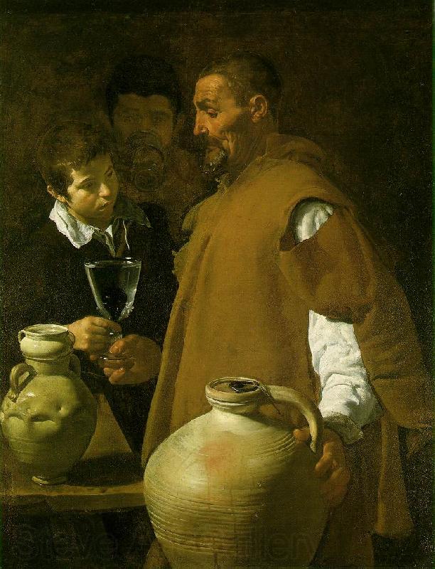 VELAZQUEZ, Diego Rodriguez de Silva y The Waterseller of Seville Norge oil painting art